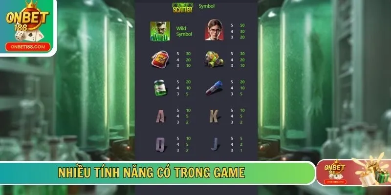 Nhiều tính năng có trong game